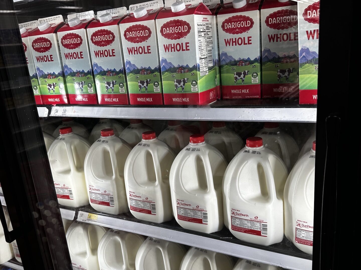 ハワイで売られている牛乳はサイズが大きい！
