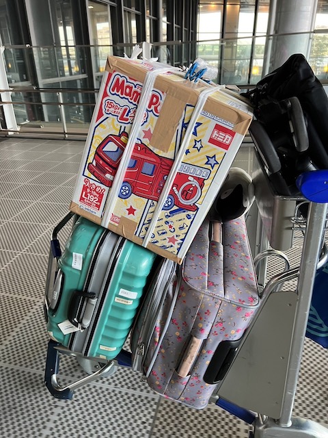 成田空港でのカートの様子